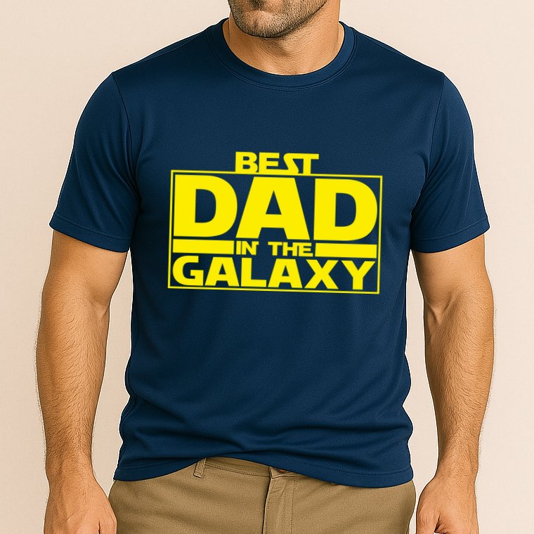 Best Dad In The Galaxy Father's Day Gift Cooling Performance Crew T-Shirt