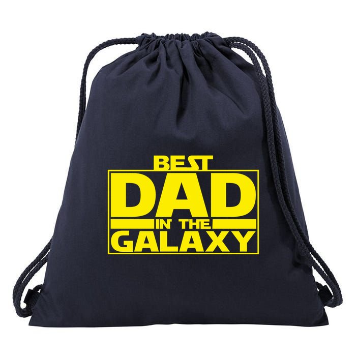 Best Dad In The Galaxy Father's Day Gift Drawstring Bag