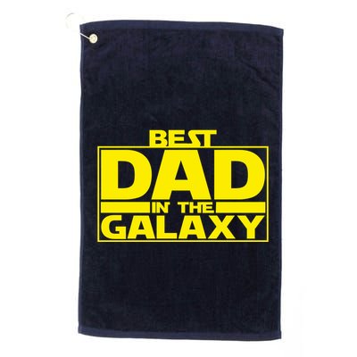 Best Dad In The Galaxy Father's Day Gift Golf Towel