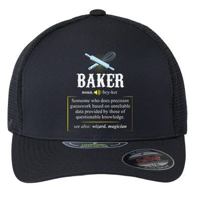 Baker Definition I Funny Baking Flexfit Unipanel Trucker Cap