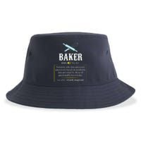 Baker Definition I Funny Baking Sustainable Bucket Hat