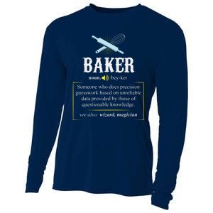 Baker Definition I Funny Baking Cooling Performance Long Sleeve Crew