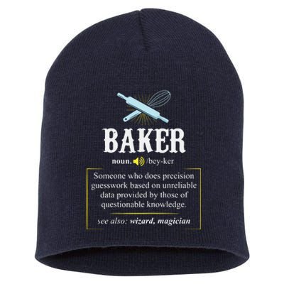 Baker Definition I Funny Baking Short Acrylic Beanie