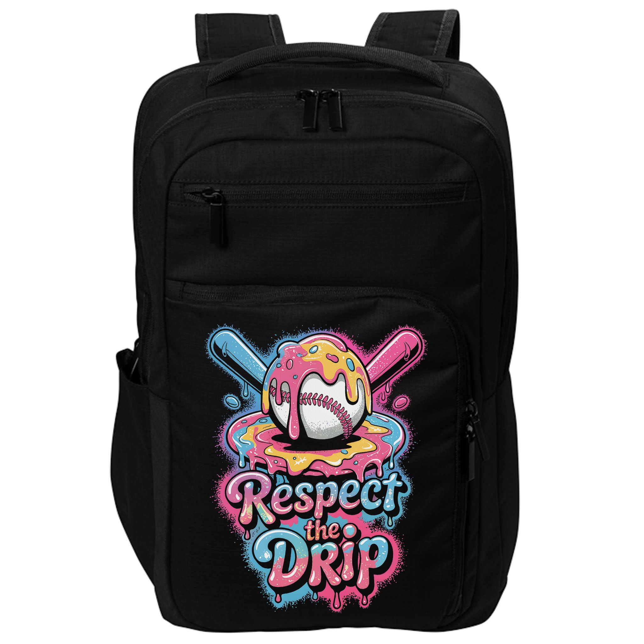 Baseball Drip Ice Cream Style For And Women Impact Tech Backpack