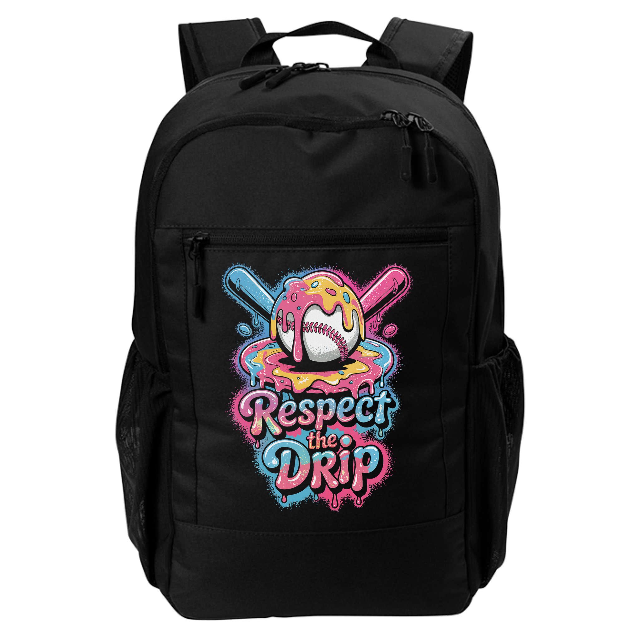 Baseball Drip Ice Cream Style For And Women Backpack