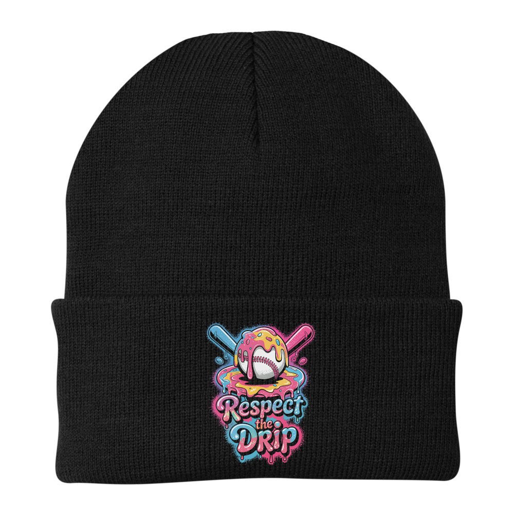 Baseball Drip Ice Cream Style For And Women Beanie