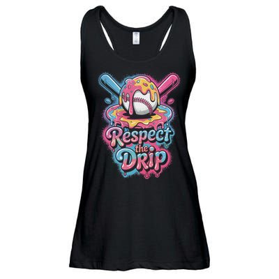 Baseball Drip Ice Cream Style For And Women Ladies Essential Flowy Tank