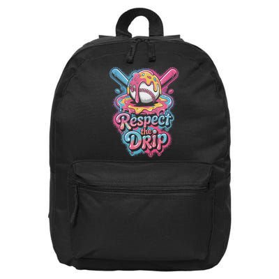 Baseball Drip Ice Cream Style For And Women 16 in Basic Backpack