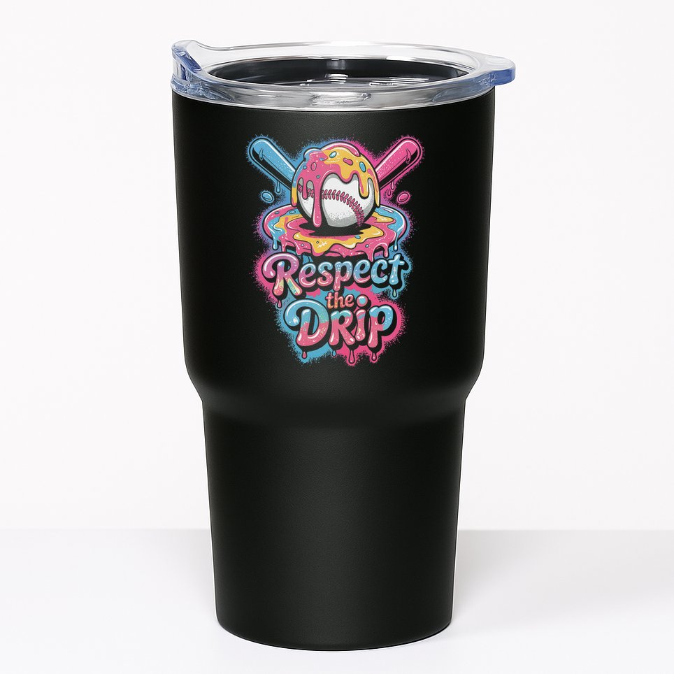 Baseball Drip Ice Cream Style For And Women Tumbler