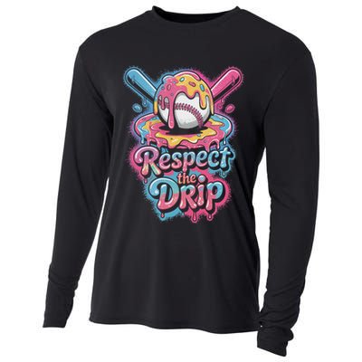 Baseball Drip Ice Cream Style For And Women Cooling Performance Long Sleeve Crew