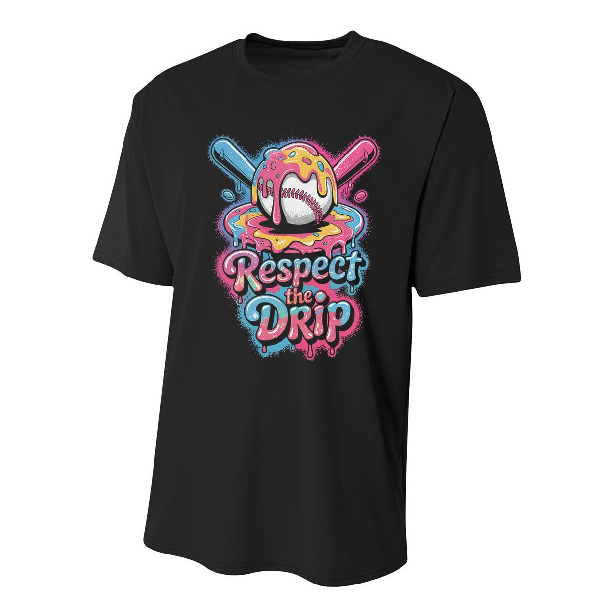 Baseball Drip Ice Cream Style For And Women Youth Performance Sprint T-Shirt