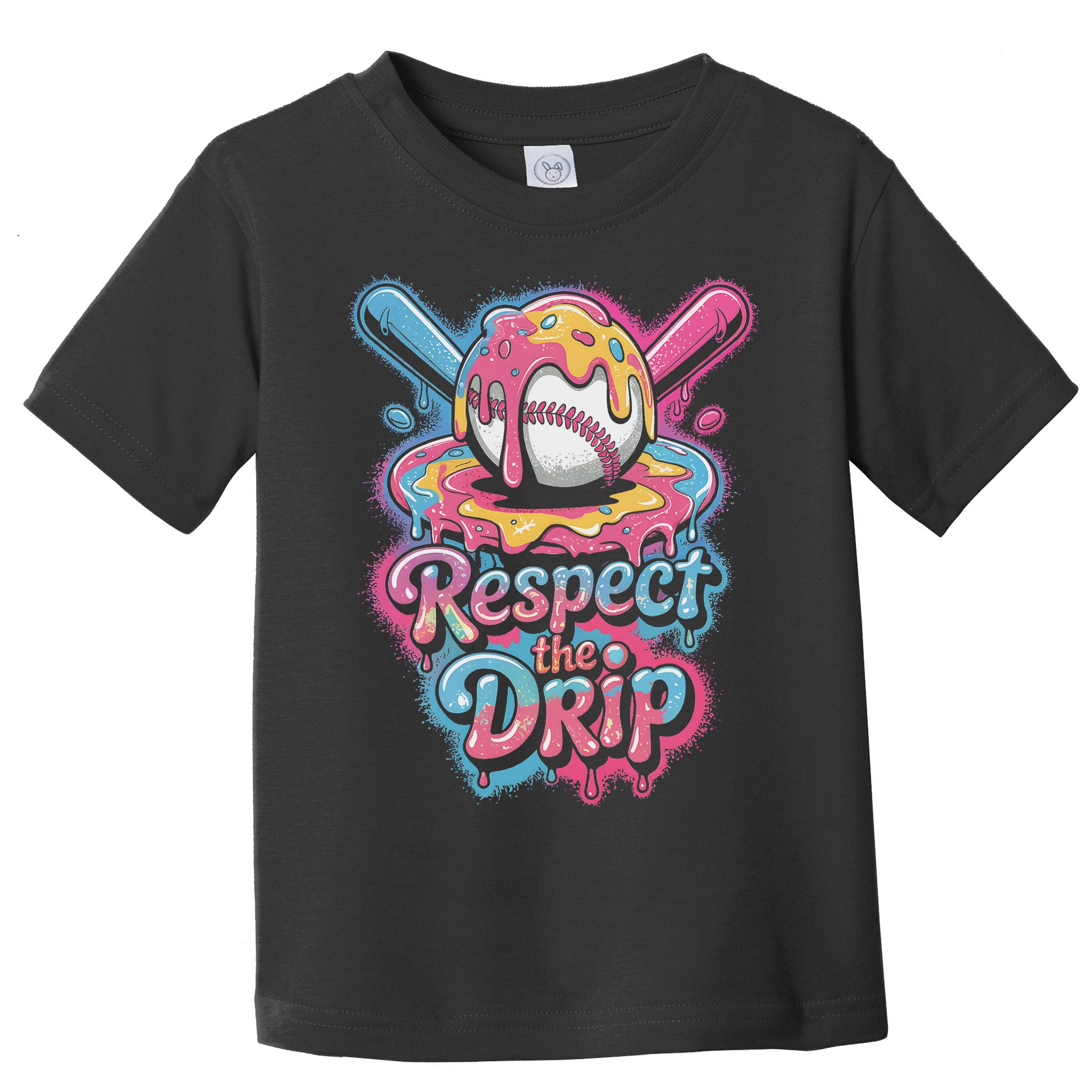 Baseball Drip Ice Cream Style For And Women Toddler T-Shirt
