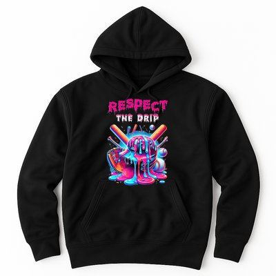 Baseball Drip Ice Cream Drip Respect The Drip Hoodie
