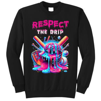 Baseball Drip Ice Cream Drip Respect The Drip Sweatshirt