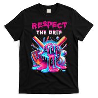 Baseball Drip Ice Cream Drip Respect The Drip T-Shirt