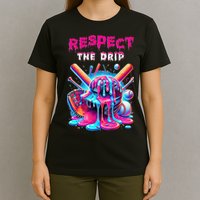 Baseball Drip Ice Cream Drip Respect The Drip T-Shirt