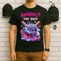Baseball Drip Ice Cream Drip Respect The Drip T-Shirt