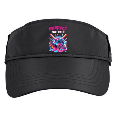 Baseball Drip Ice Cream Drip Respect The Drip Adult Drive Performance Visor
