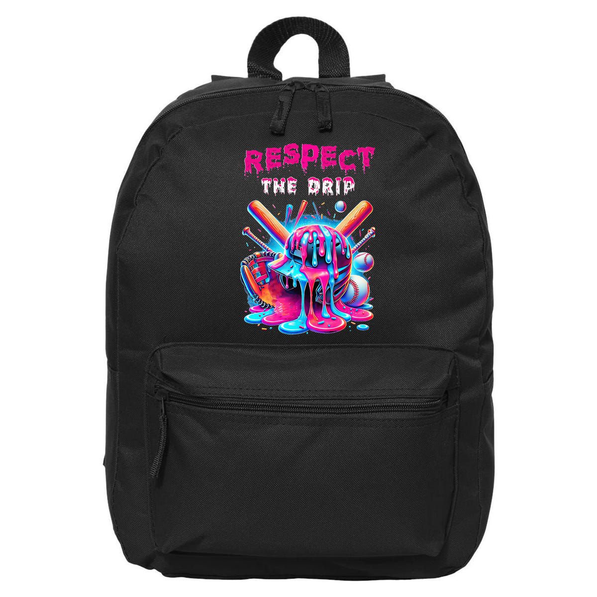 Baseball Drip Ice Cream Drip Respect The Drip 16 in Basic Backpack