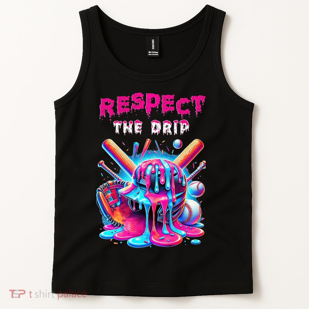 Baseball Drip Ice Cream Drip Respect The Drip Tank Top