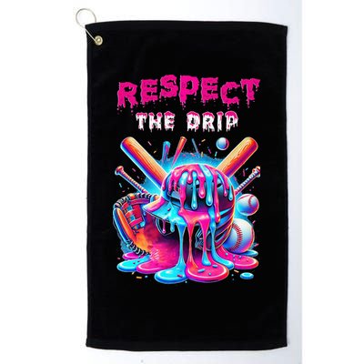 Baseball Drip Ice Cream Drip Respect The Drip Golf Towel