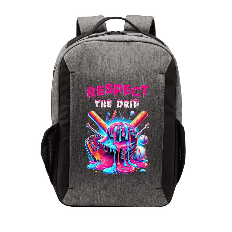 Baseball Drip Ice Cream Drip Respect The Drip Vector Backpack