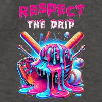 Baseball Drip Ice Cream Drip Respect The Drip Vector Backpack