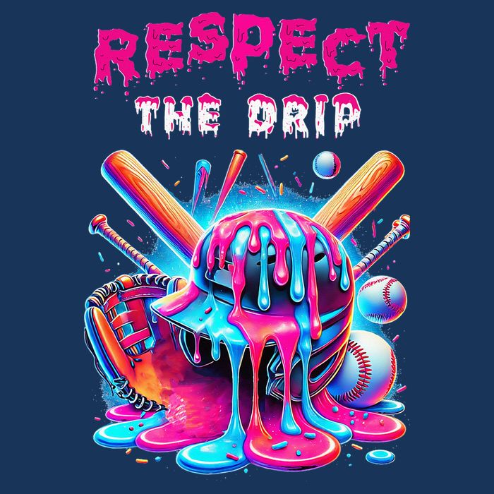 Baseball Drip Ice Cream Drip Respect The Drip Infant Baby Jersey Bodysuit