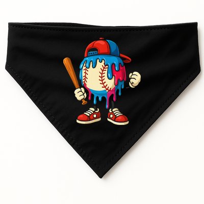 Baseball Drip Ice Cream Drip Sport Game Day USA-Made Doggie Bandana