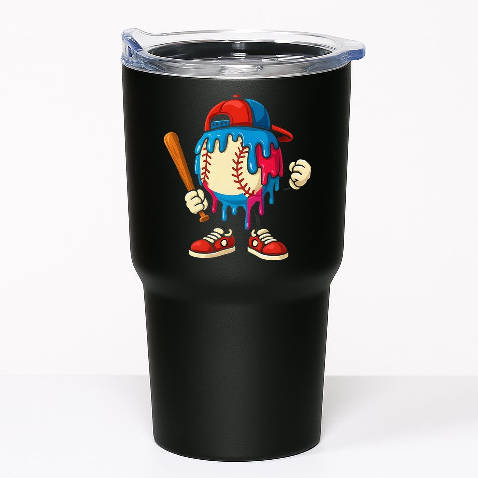 Baseball Drip Ice Cream Drip Sport Game Day Tumbler