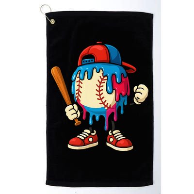 Baseball Drip Ice Cream Drip Sport Game Day Golf Towel