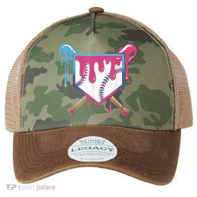 Baseball Drip  Ice Cream Drip Bo.ys Baseball Legacy Tie Dye Trucker Hat