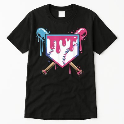 Baseball Drip  Ice Cream Drip Bo.ys Baseball Tall T-Shirt