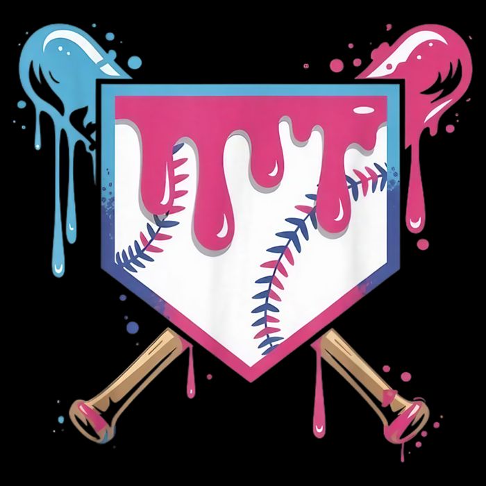 Baseball Drip  Ice Cream Drip Bo.ys Baseball Bag