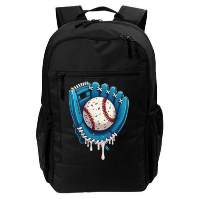 Baseball Drip Ice Cream Sprinkles Baseball Glove Backpack