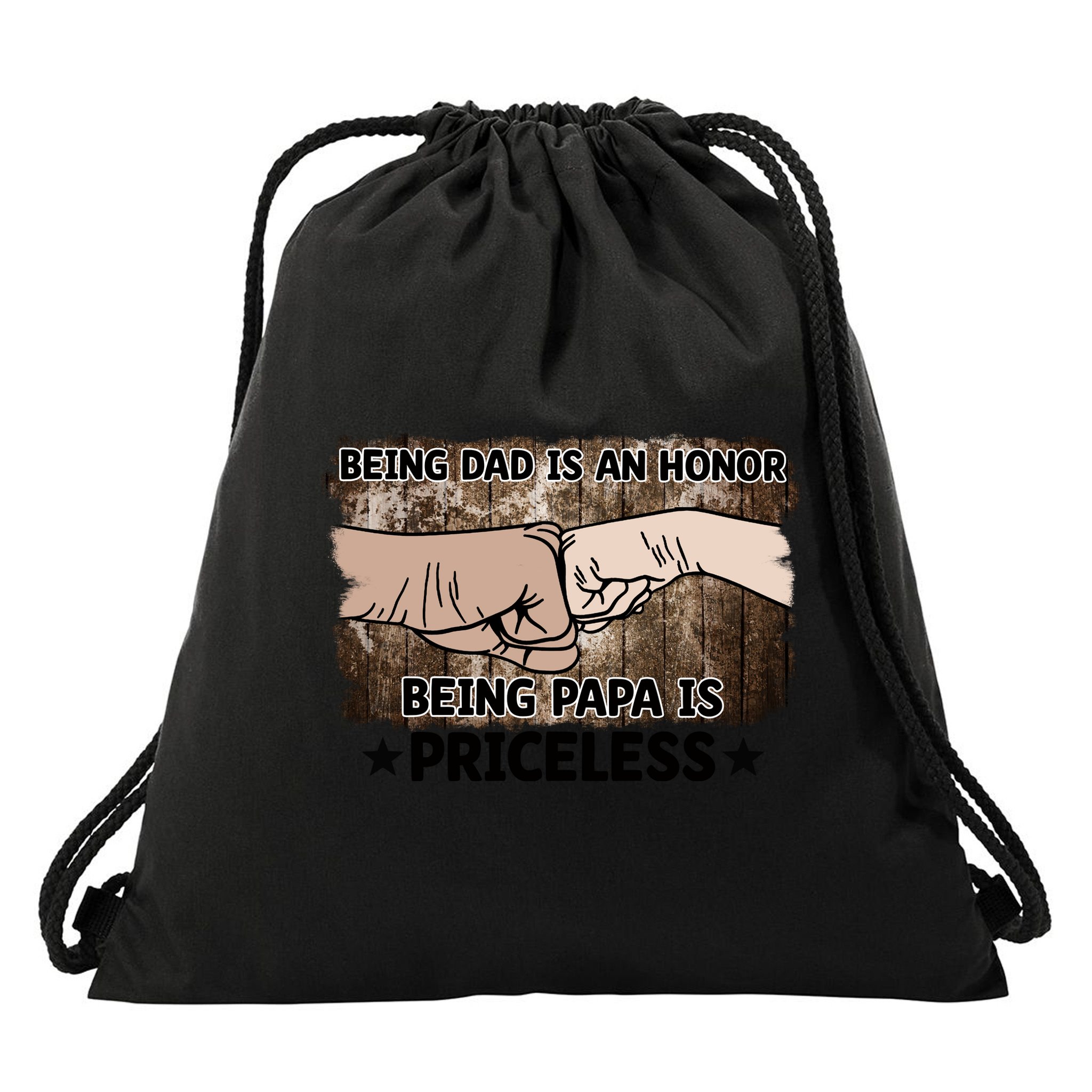Being Dad Is An Honor Being Papa Is Priceless Father's Day Drawstring Bag