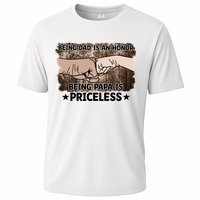 Being Dad Is An Honor Being Papa Is Priceless Father's Day Cooling Performance Crew T-Shirt