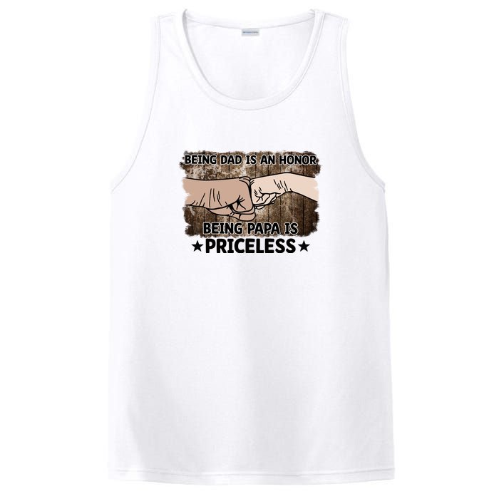 Being Dad Is An Honor Being Papa Is Priceless Father's Day PosiCharge Competitor Tank