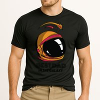 Best Dad In The Galaxy Astronaut Gift Cooling Performance Crew T-Shirt