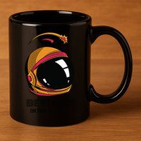 Best Dad In The Galaxy Astronaut Gift 11oz C Handle Ceramic Mug