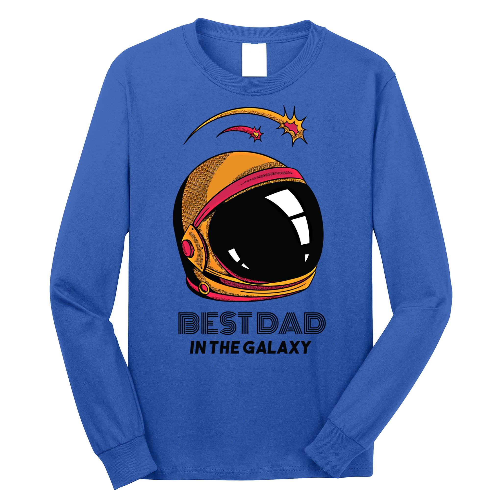 Best Dad In The Galaxy Astronaut Gift Long Sleeve Shirt