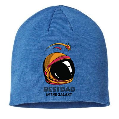 Best Dad In The Galaxy Astronaut Gift Sustainable Beanie