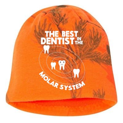 Best Dentist In The Molar System Design Funny Tooth Pun Kati - Camo Knit Beanie