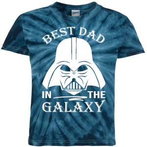 Best Dad In The Galaxy Funny Gift For Dad Kids Tie-Dye T-Shirt