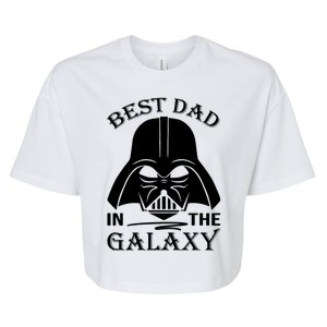 Best Dad In The Galaxy Funny Gift For Dad Bella+Canvas Jersey Crop Tee