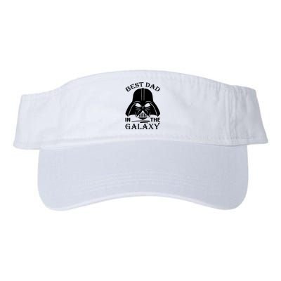 Best Dad In The Galaxy Funny Gift For Dad Valucap Bio-Washed Visor