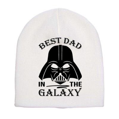 Best Dad In The Galaxy Funny Gift For Dad Short Acrylic Beanie