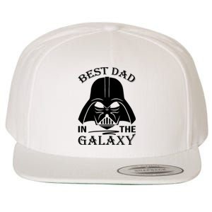 Best Dad In The Galaxy Funny Gift For Dad Wool Snapback Cap