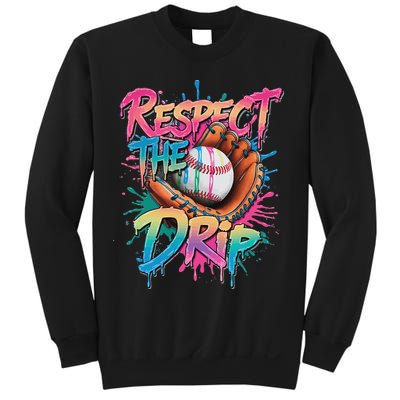 Baseball Drip Ice Cream Drip Respect The Drip Sweatshirt