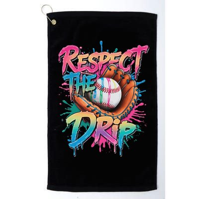 Baseball Drip Ice Cream Drip Respect The Drip Golf Towel